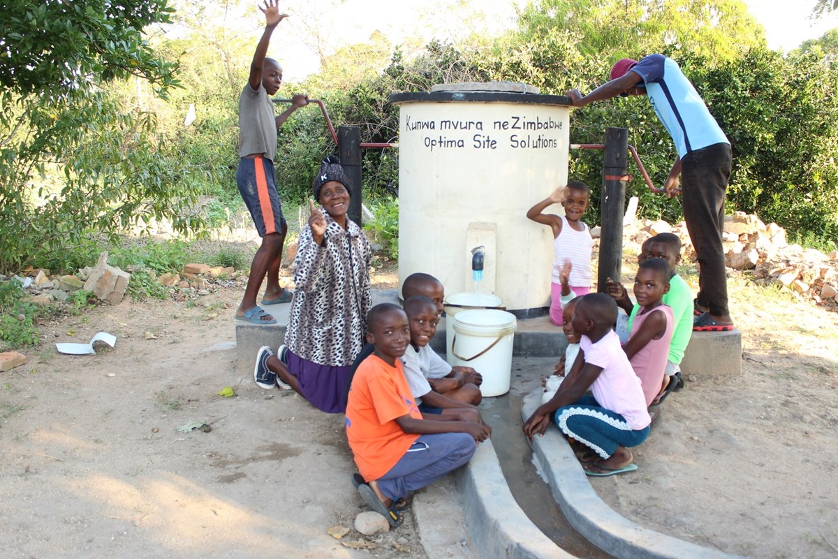 Elephant Pump in Zimbabwe named by Optima