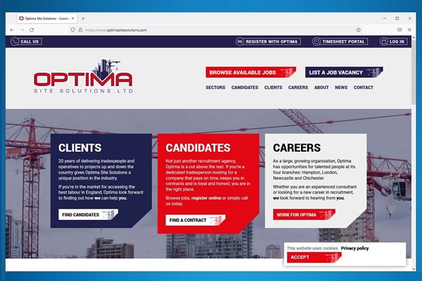 Brand New Website for Optima
