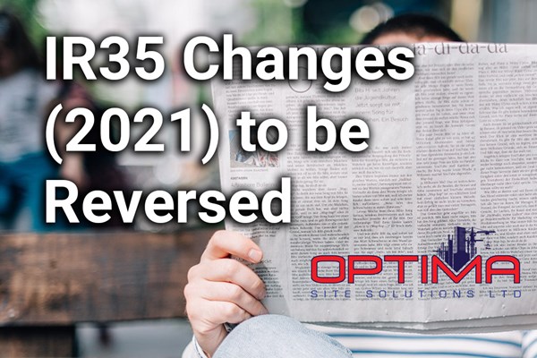 IR35 Changes (2021) to be Reversed