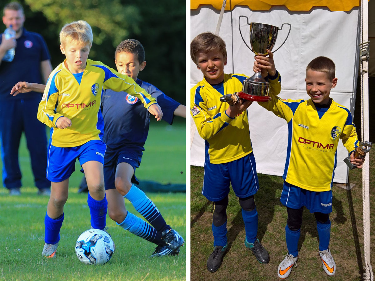 NPL Cosmos Youth at FCB Tournament (left) Cup Winners (right)